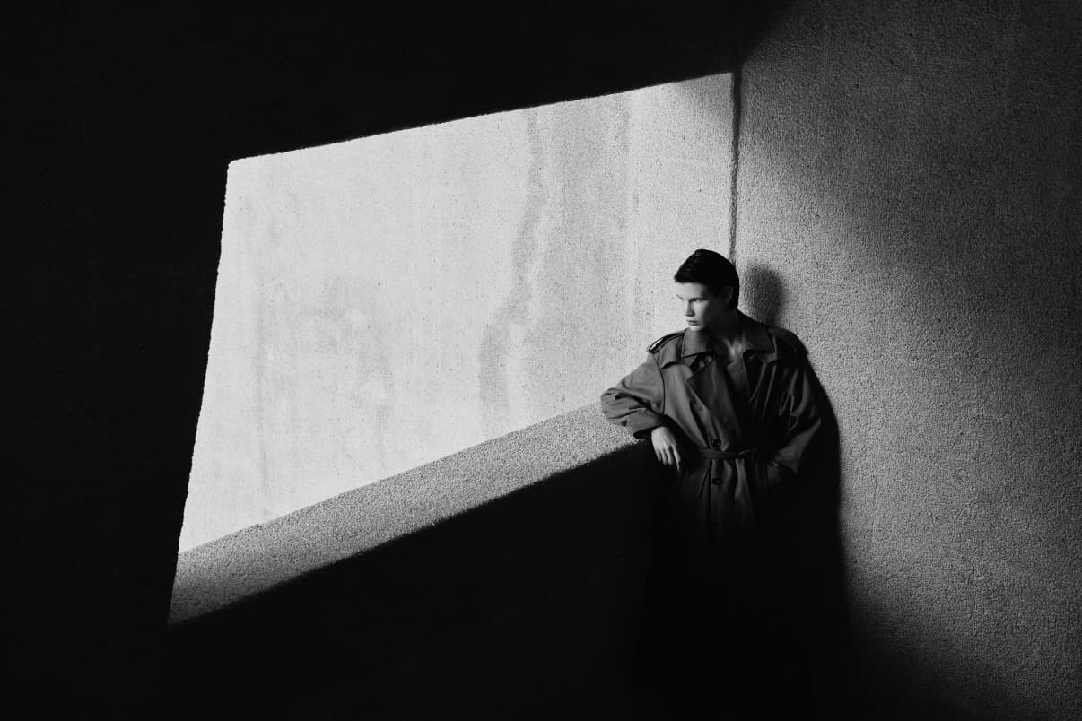 Gentle Authority black and white architectural fashion scene