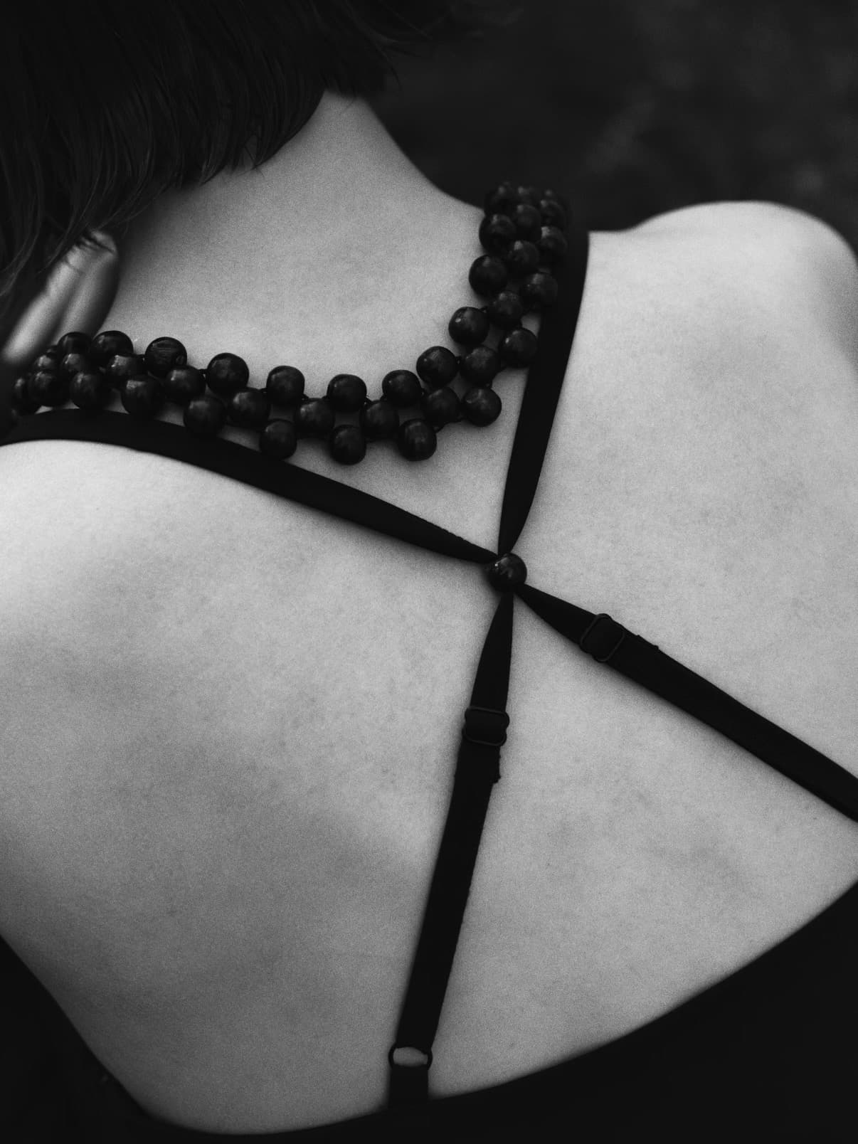 Gentle Authority black and white garment detail